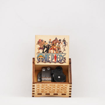 One Piece Automatic Music Box – Wooden Anime Collectible with Iconic Pirate Tune