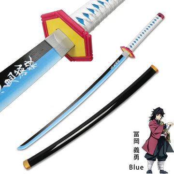 Demon Slayer Giyu Tomioka Wooden Practice Katana
