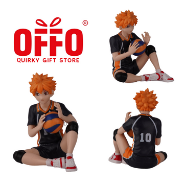 Anime Haikyu Shoyo Hinata Sitting Action Figure