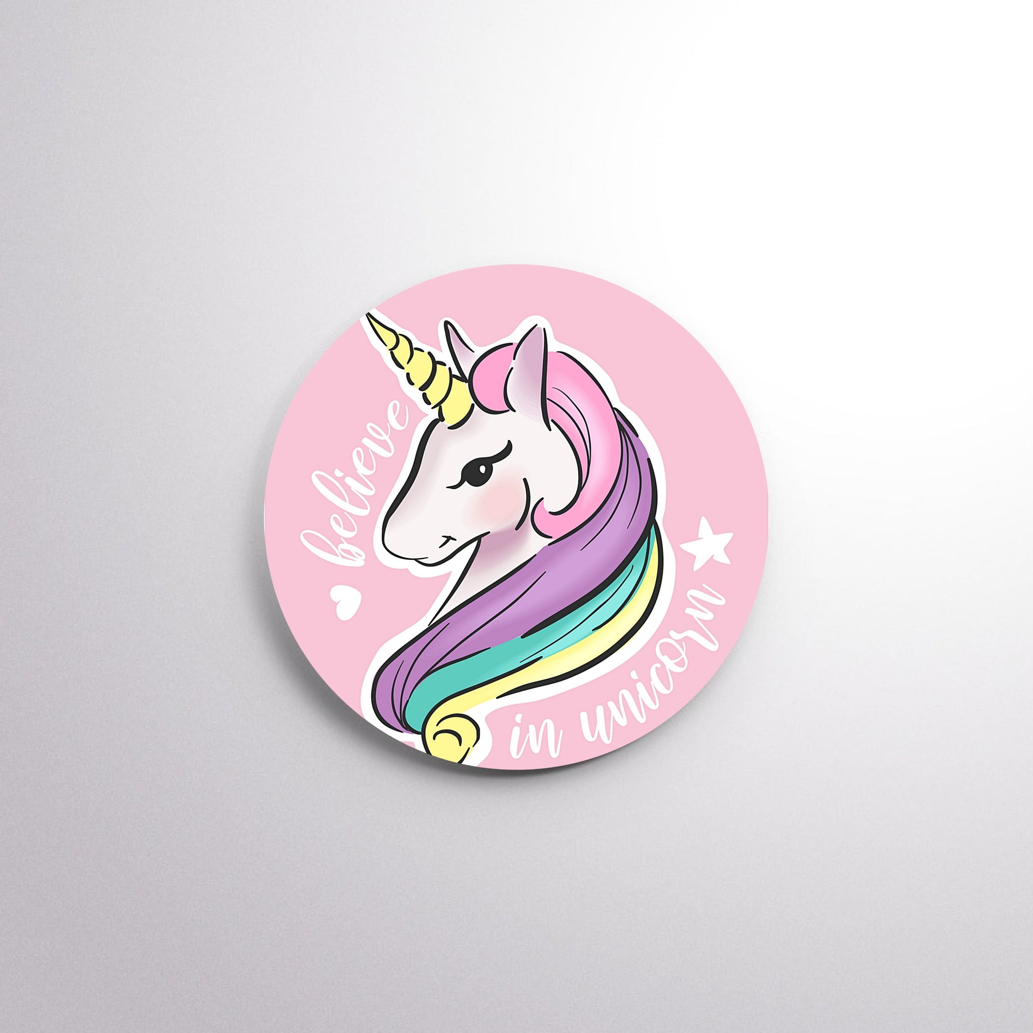 Unicorn Scratch-Proof Button Badge