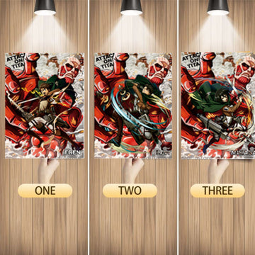 Attack On Titan Anime 3D Poster