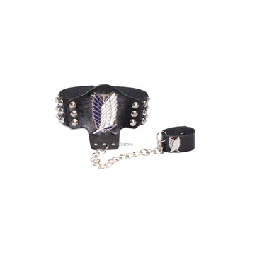 Anime:- Attack on Titan - Scouting Legion Logo Bracelet With Ring