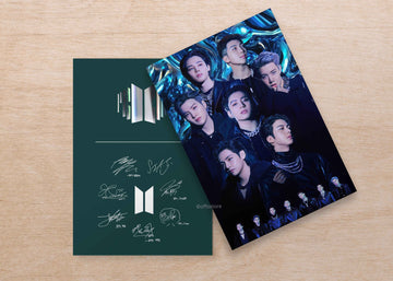 BTS Velvet Finish A5 Notebook