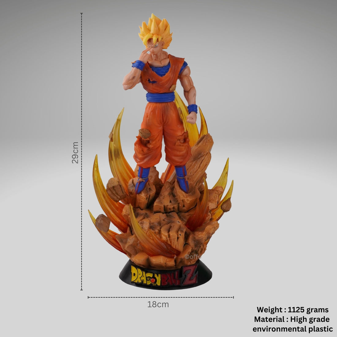 Dragon Ball Z Anime Goku Super Saiyan Adjustable Light Action Figure