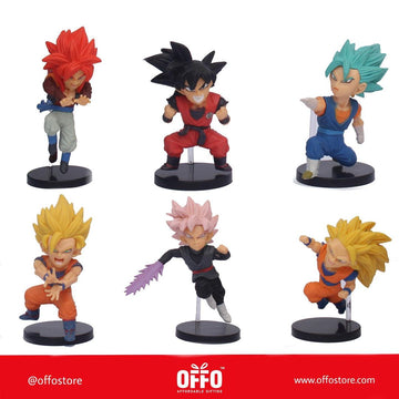 Dragon Ball Z Anime Chibbi Figures Set of 6
