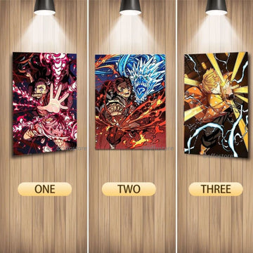 Demon Slayer Anime 3D Poster - A