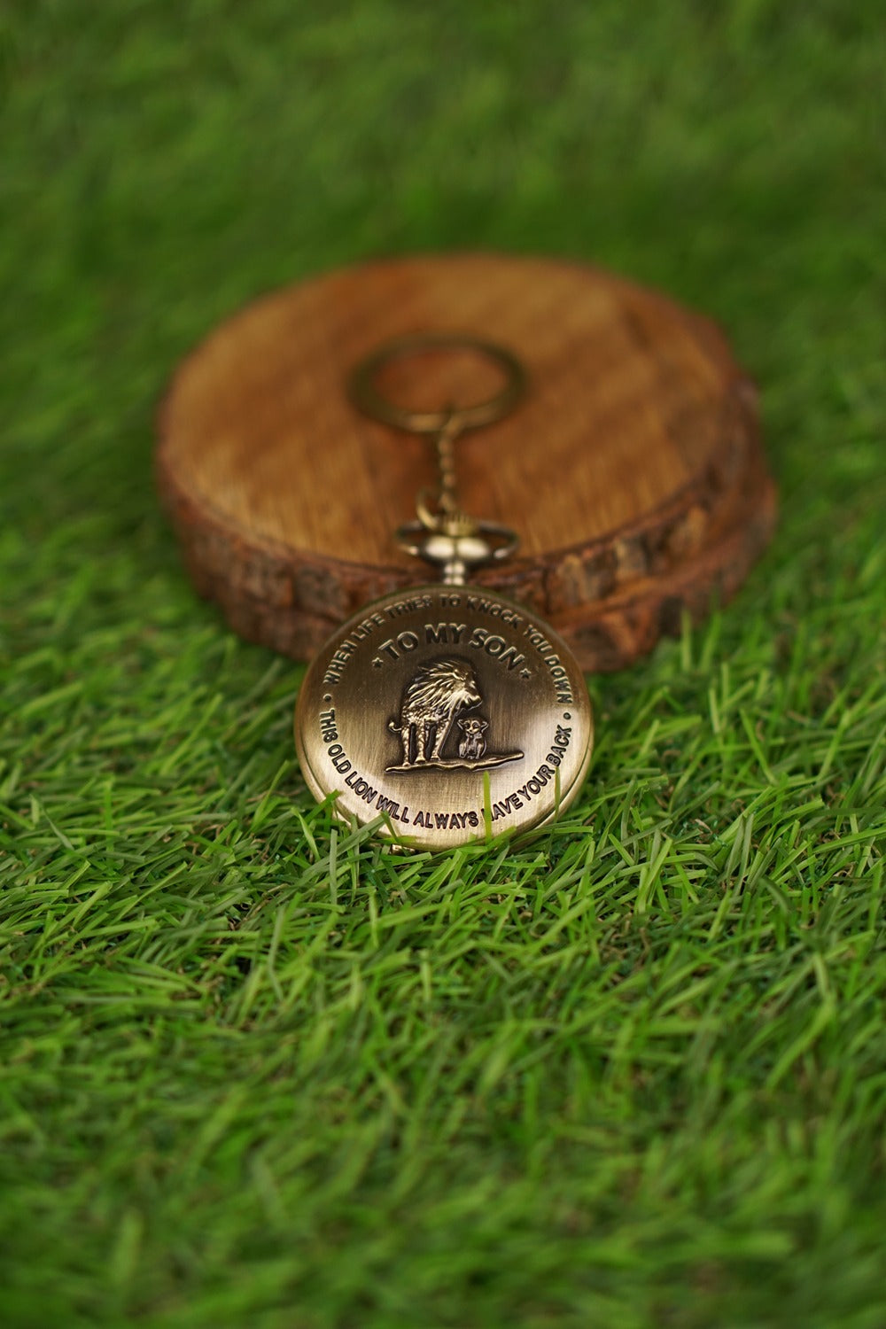 To my Son Pocket Watch keychain - Main Image