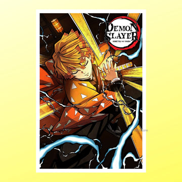 Demon Slayer Anime Zenitsu Agatsume Wall Poster