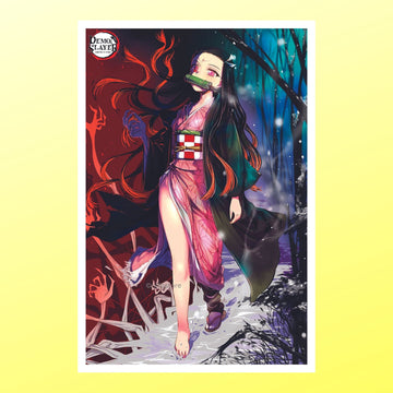 Demon Slayer Anime Nezuko Kamado Wall Poster