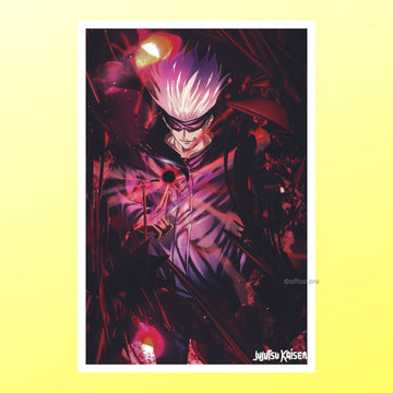 Jujutsu Kaisen Anime Gojo Saturo Wall Poster