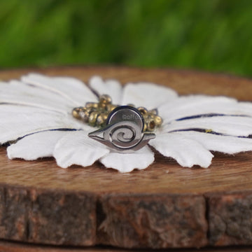 Naruto Anime Hidden Leaf Village Silver Stud (Single)