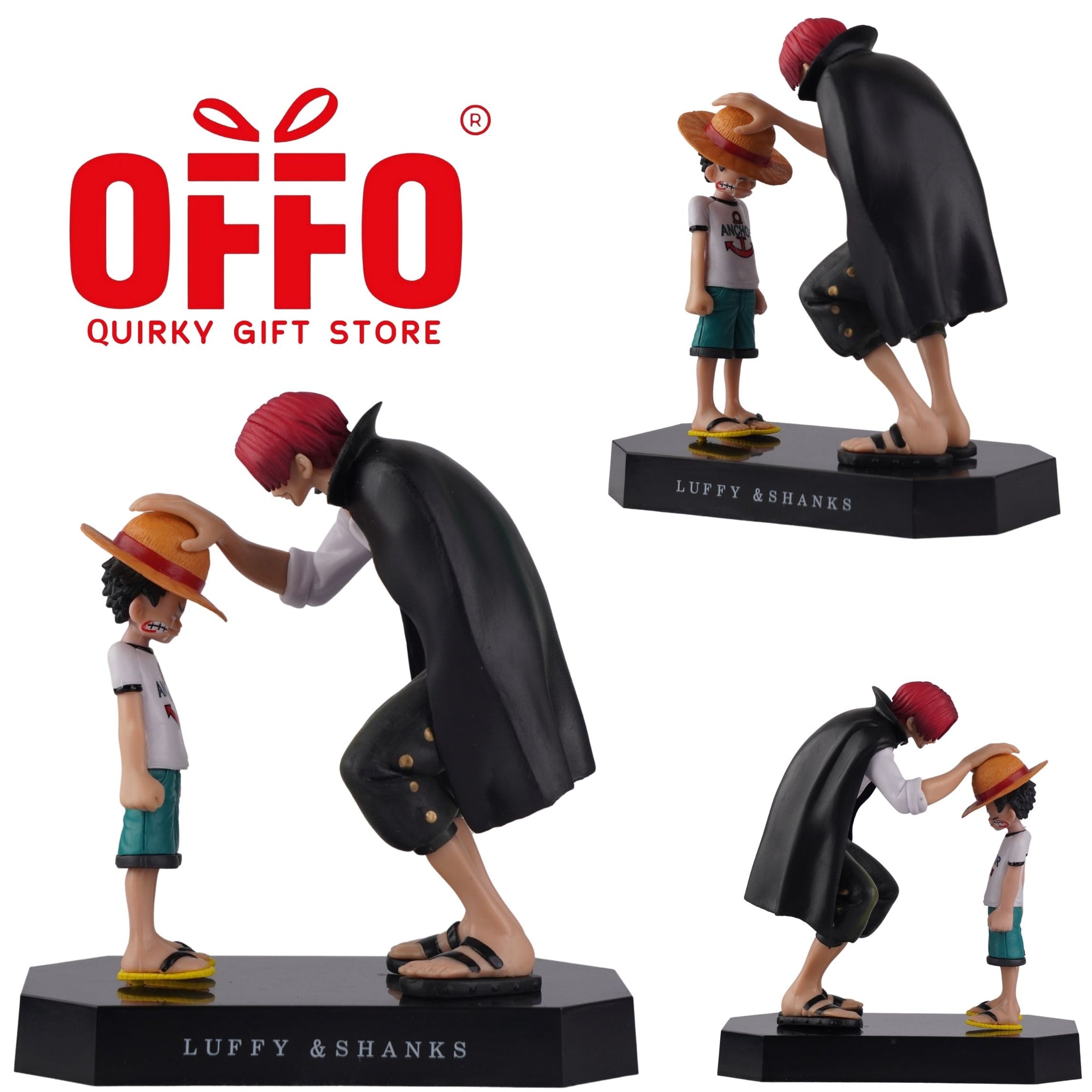 One Piece Anime Luffy and Shanks Action Action Figure [19cm]
