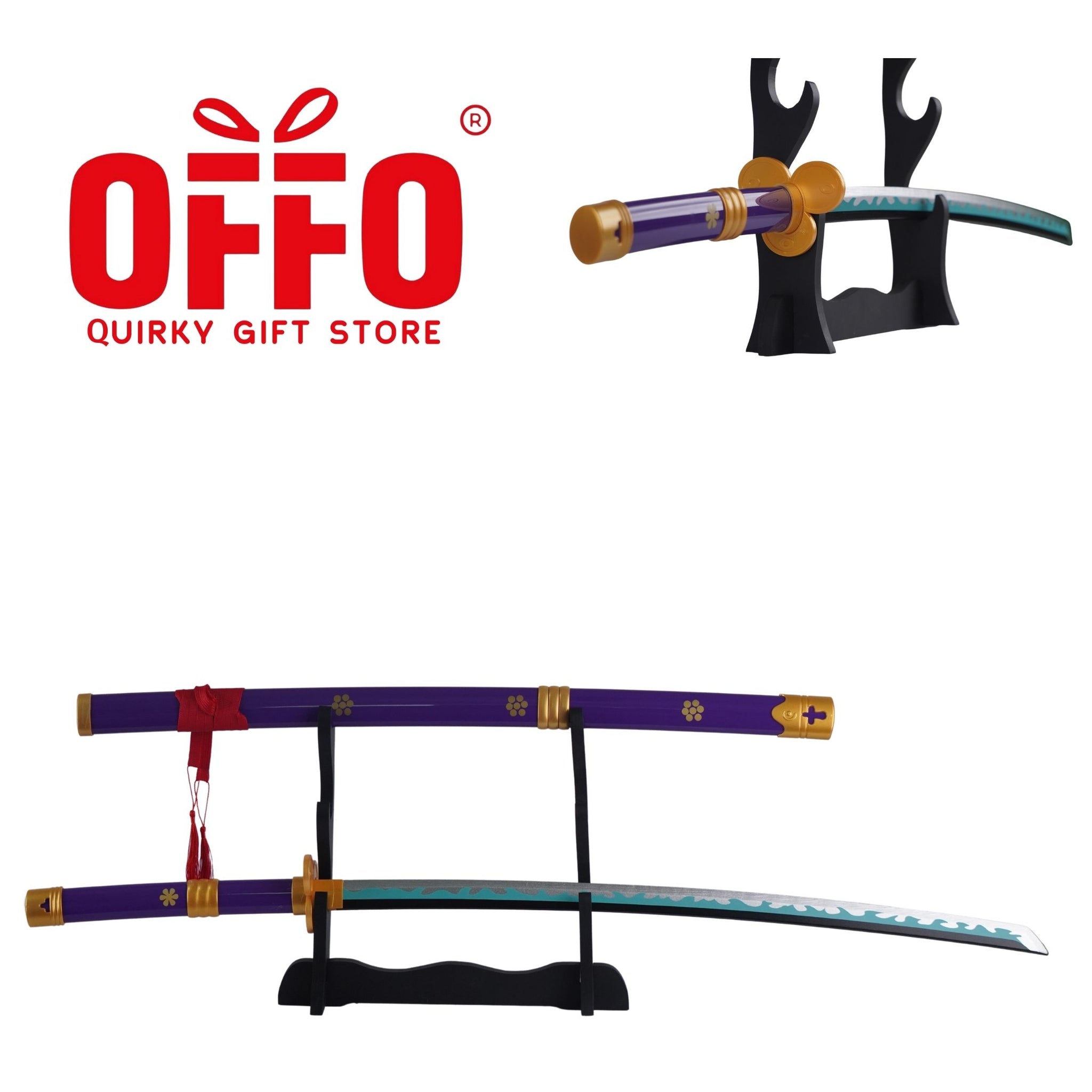 One Piece Anime Zoro Enma Wooden Life Size Practice Katana Without Stand [100cm]