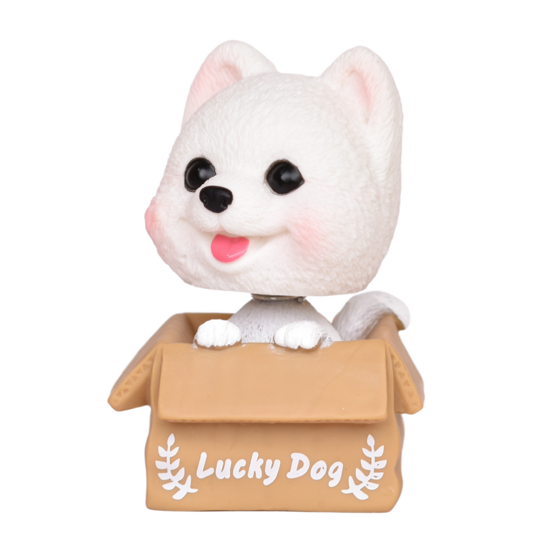 Lucky dog (White) Bobblehead