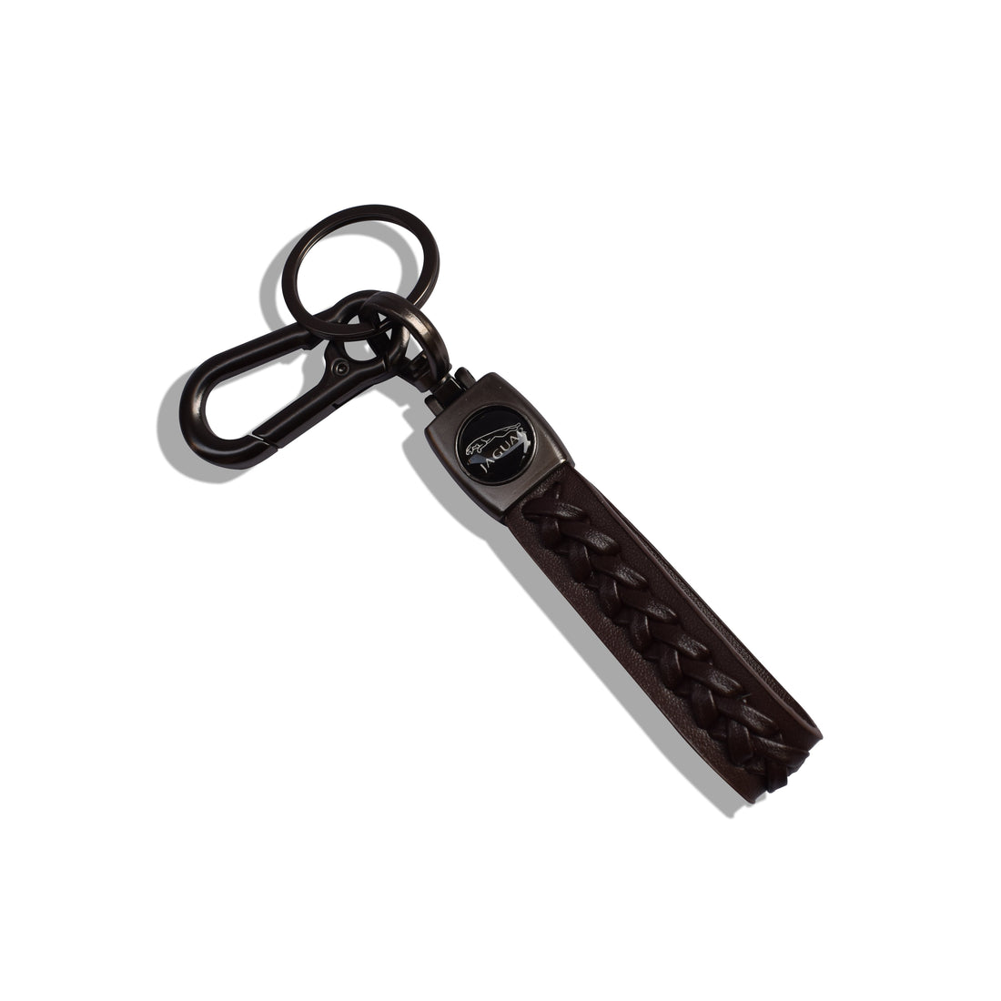 Jaguar Leather Keychain