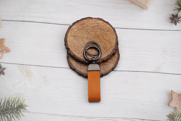 Vehicle:- Yamaha Orange Leather Keychain