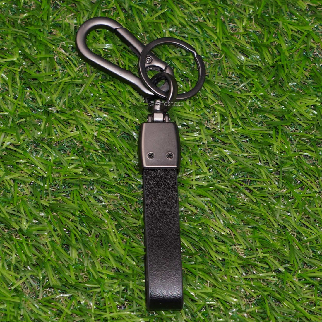 Mercedes Black Benz Leather Keychain