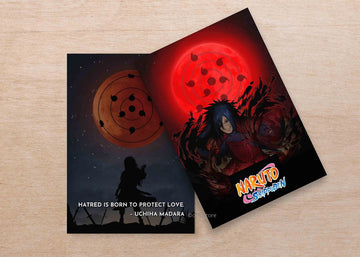 Anime:Naruto shippudin Madara uchiha velvet finish A5 book