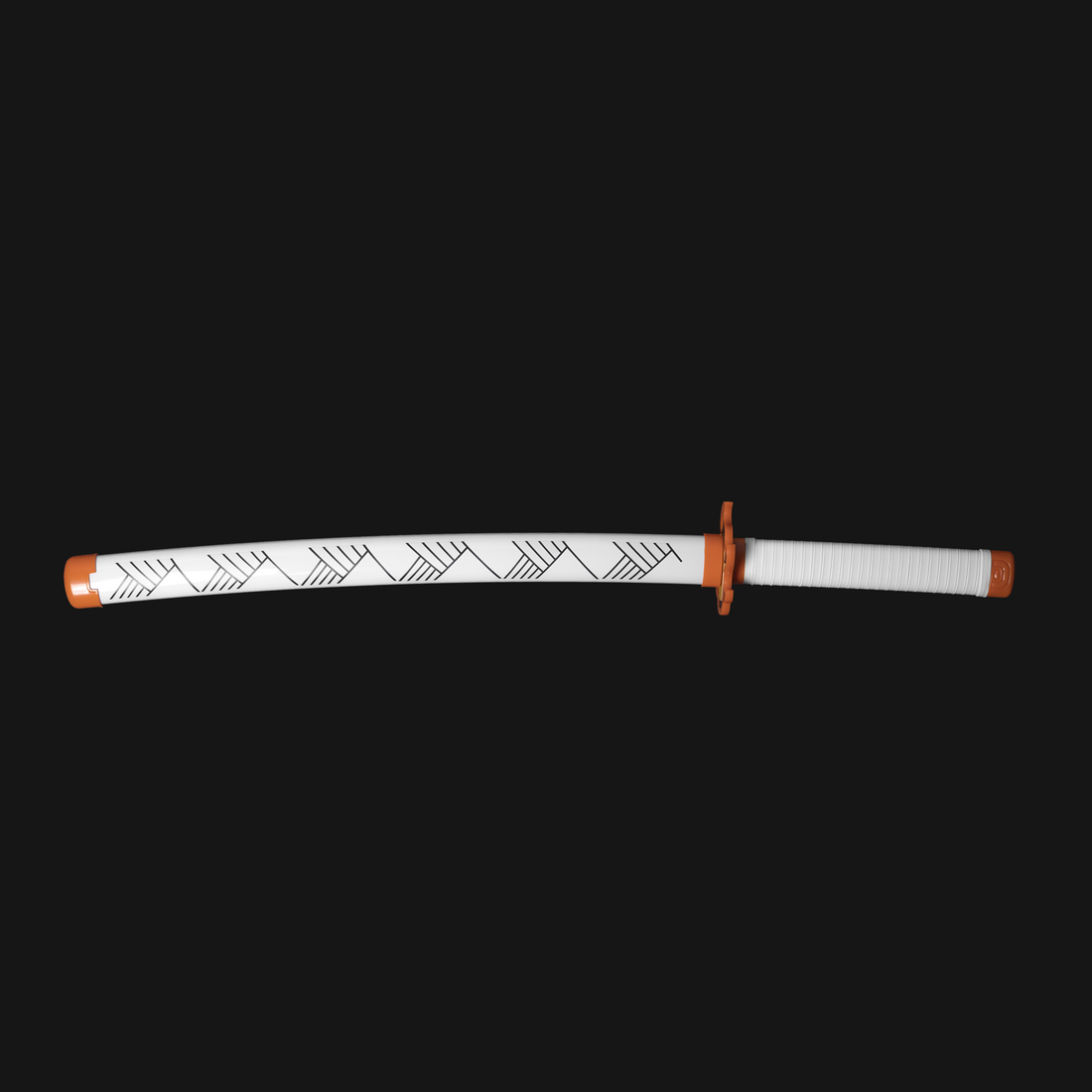 Rengoku Flame Katana Replica – 75 cm Anime Sword Prop for Cosplay & Display – Inspired by Demon Slayer – Lightweight Decorative Weapon for Roleplay, Collectors & Anime Enthusiasts