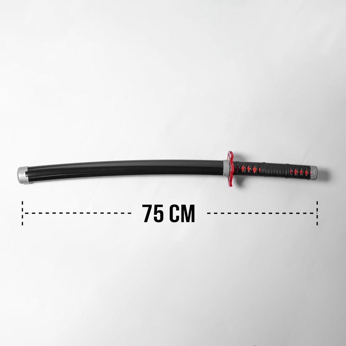 Tanjiro Fire God Wooden Katana – 75 cm Anime Sword Replica for Cosplay & Display – Inspired by Demon Slayer – Safe Lightweight Prop for Roleplay, Kids & Collectors