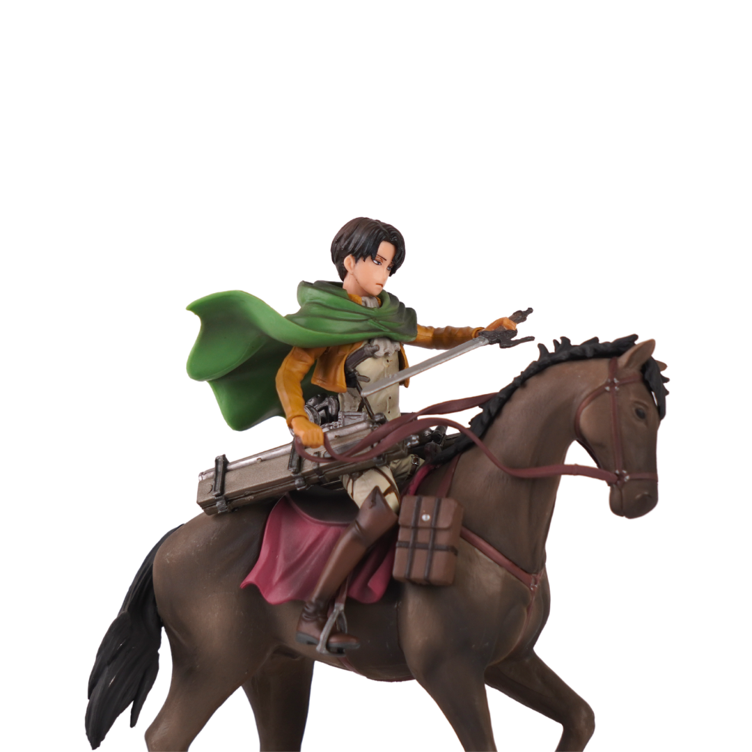 Attack On Titan Anime Levi Ackerman On Horse Action Figure