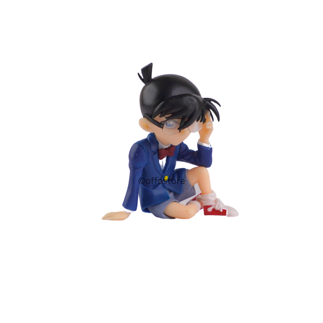 Anime Detective Conan Edogawa Sitting Action Figure