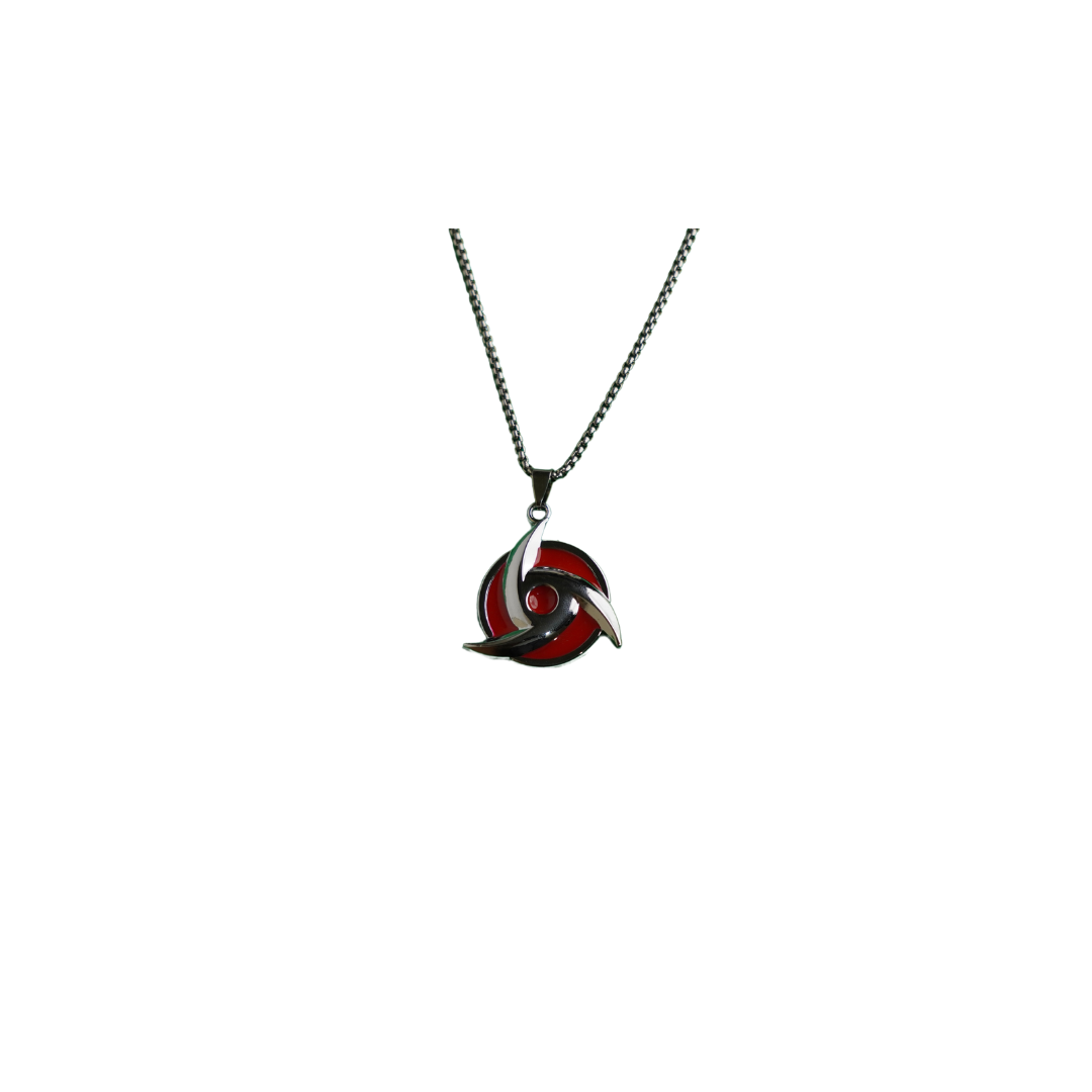 Naruto Anime Itachi Mangekyou Sharingan Locket With Chain