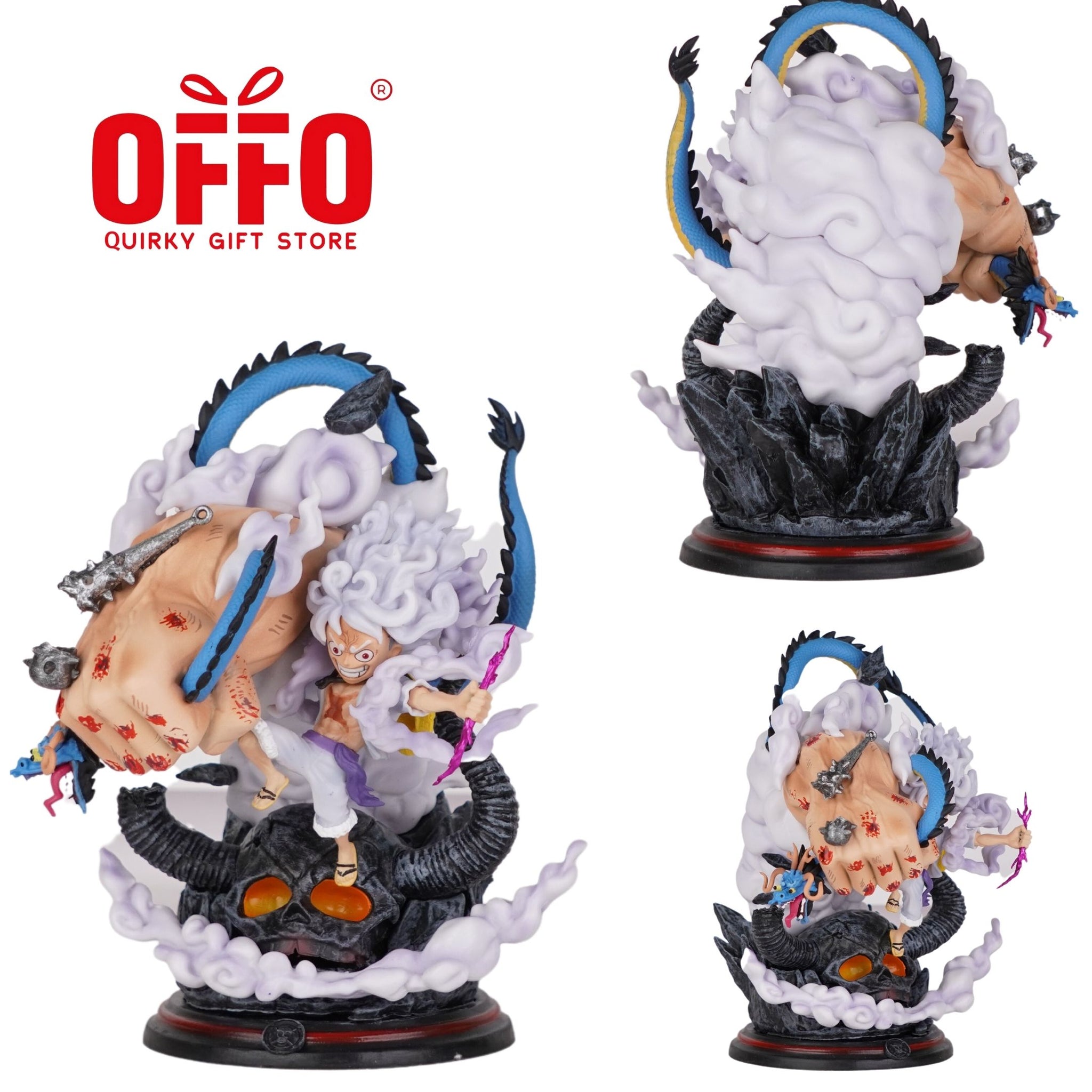 luffy vs kaido gear 5 One Piece Anime Luffy Gear 5 Vs Kaido Action Figure