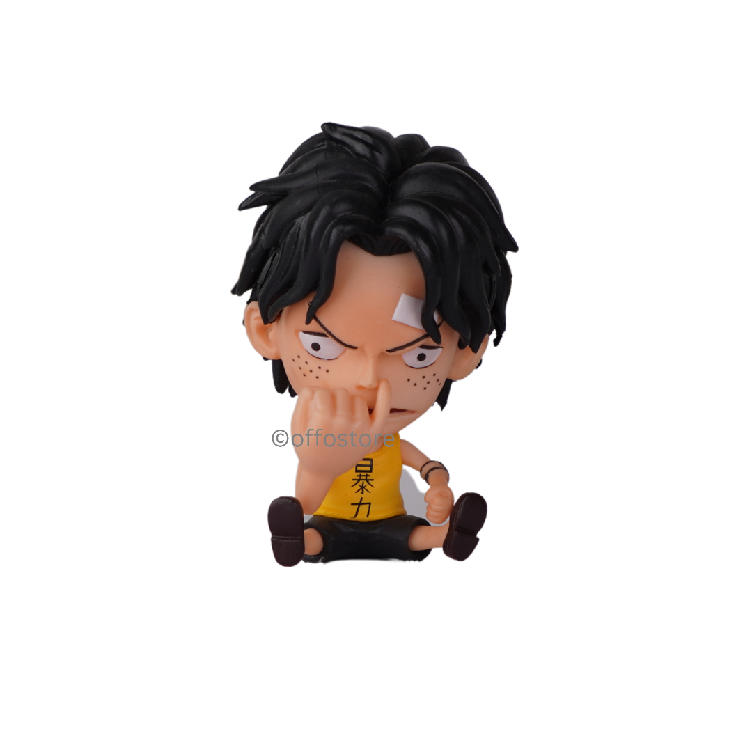 Anime One Piece Trafalgar Law Nose Picking Mini Action Figure