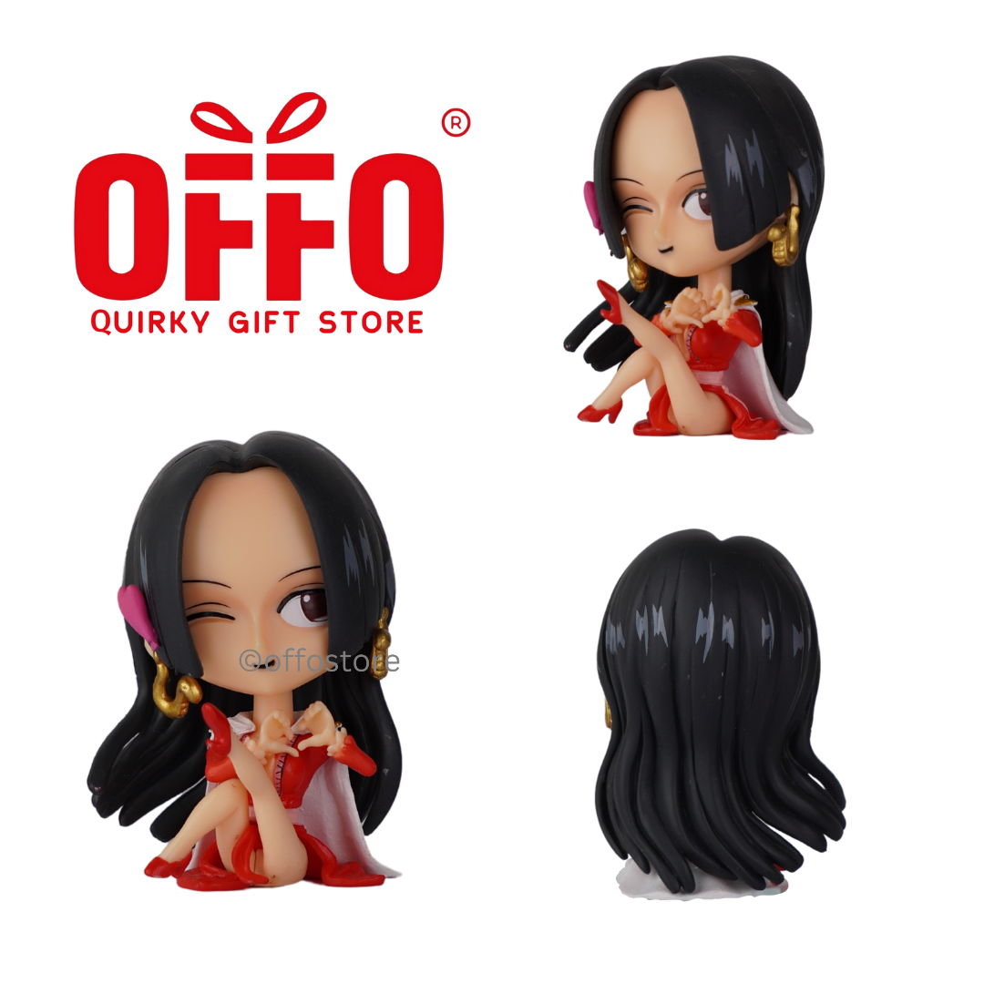 Anime One Piece Boa Hancock Mini Sitting Action Figure