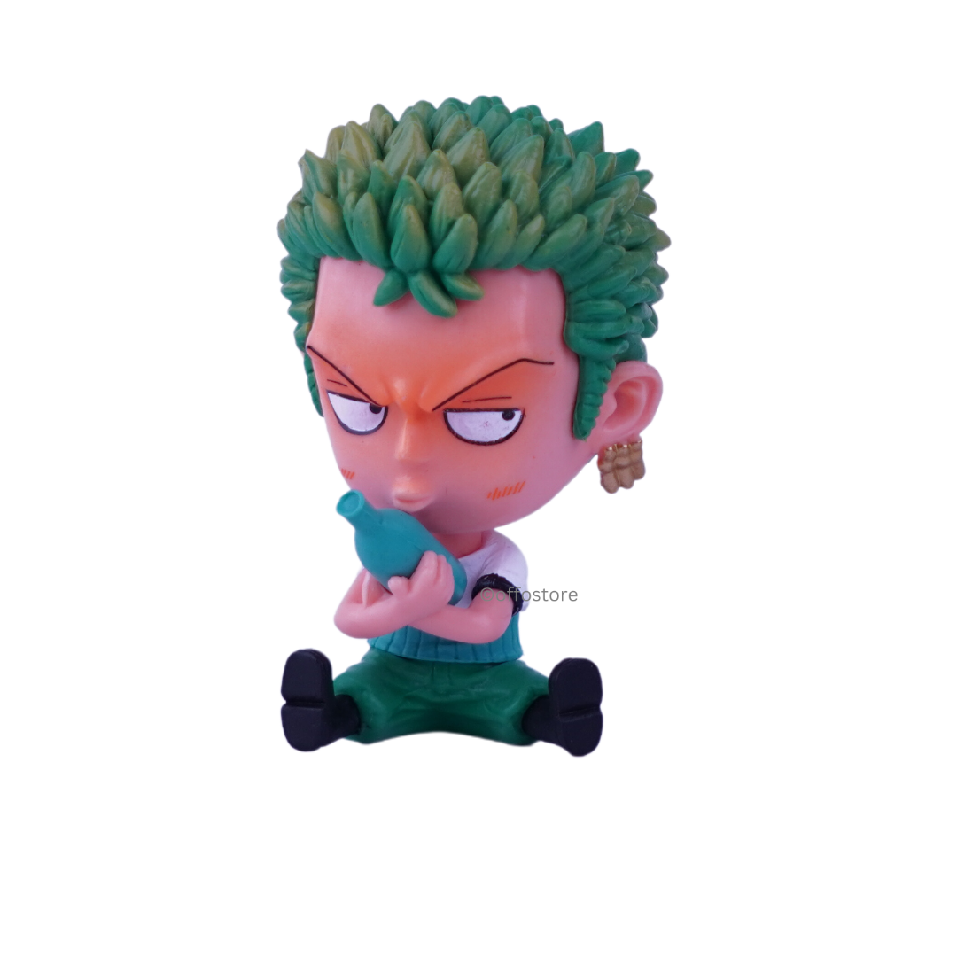 One Piece Zoro Sitting Miniature Action Figure