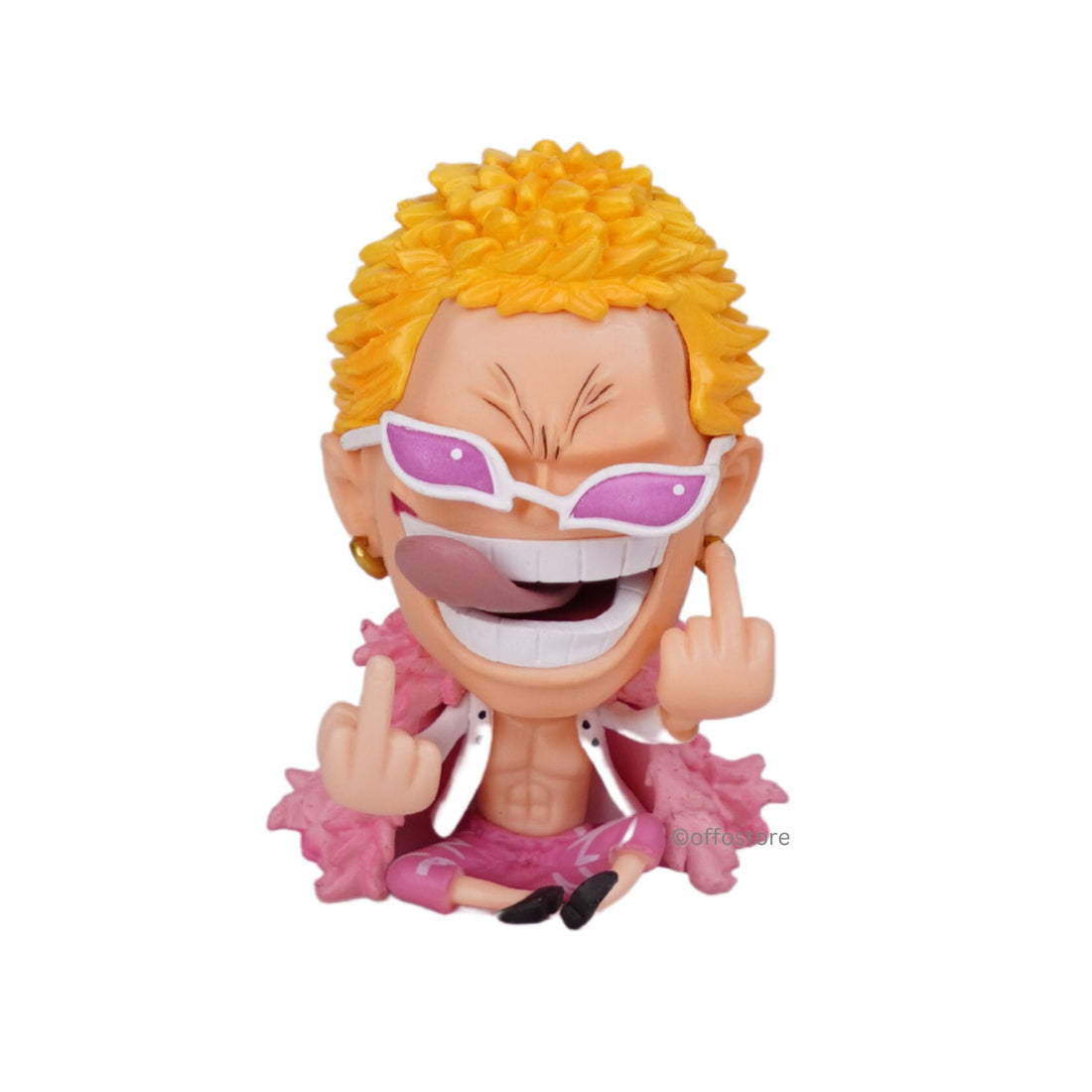 One Piece Anime Doflamingo Sitting Mini Action Figure