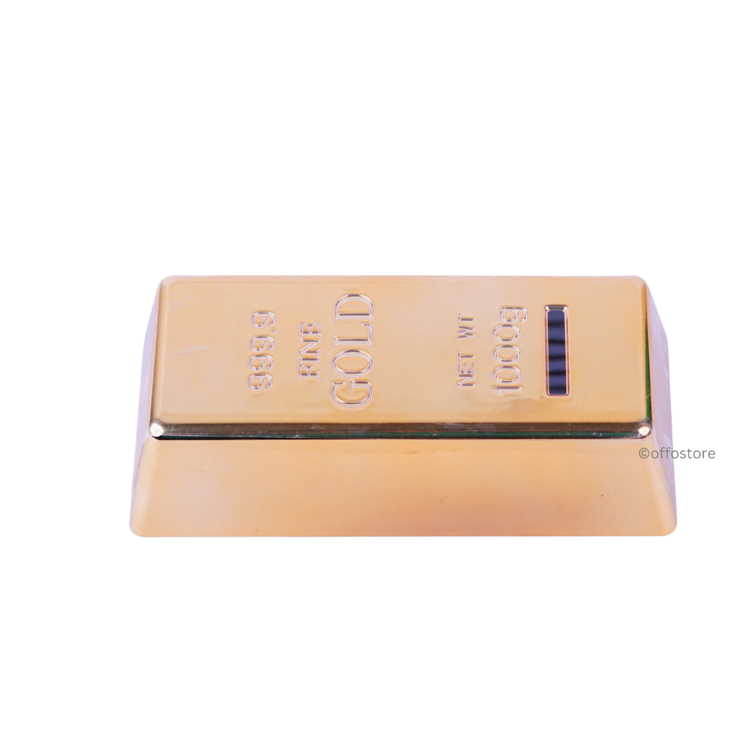 Gold Bar Piggy Bank