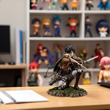 ATTACK ON TITAN ANIME LEVI ACKERMAN ACTION FIGURE