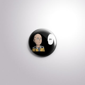 One Punch Man Scratch-Proof Button Badge