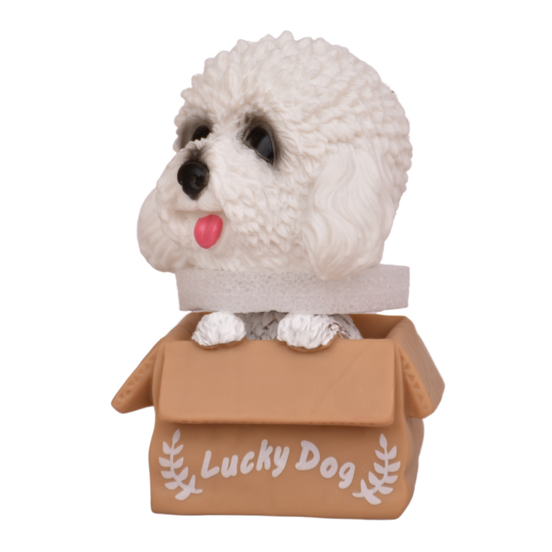 Fluffy Lucky Dog Bobblehead