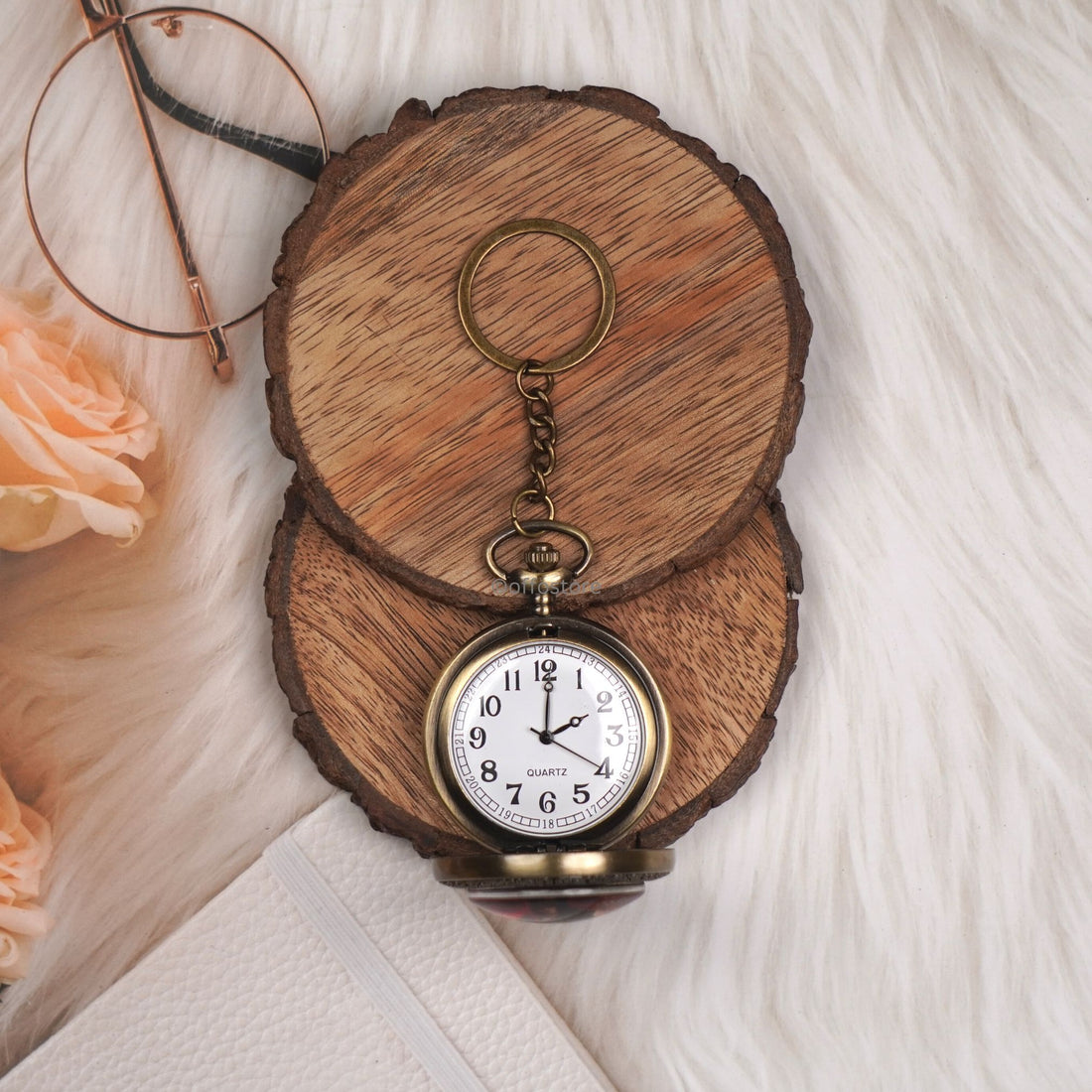 Naruto Anime Itachi Uchiha Pocket Watch Keycahin