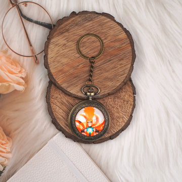 Naruto Anime Rasengan Pocket Watch Keychain