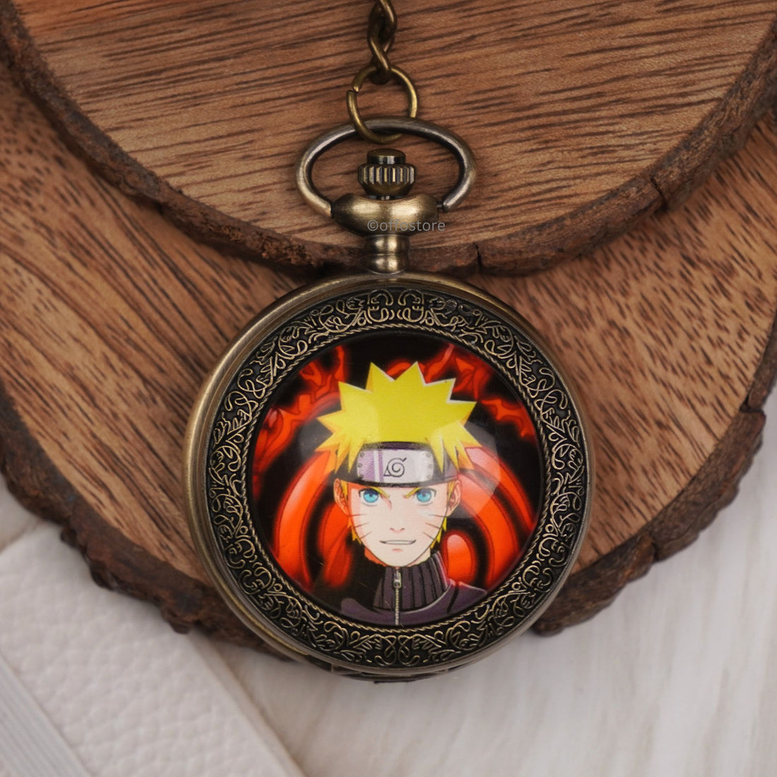 Naruto Anime Pocket Watch Keychain