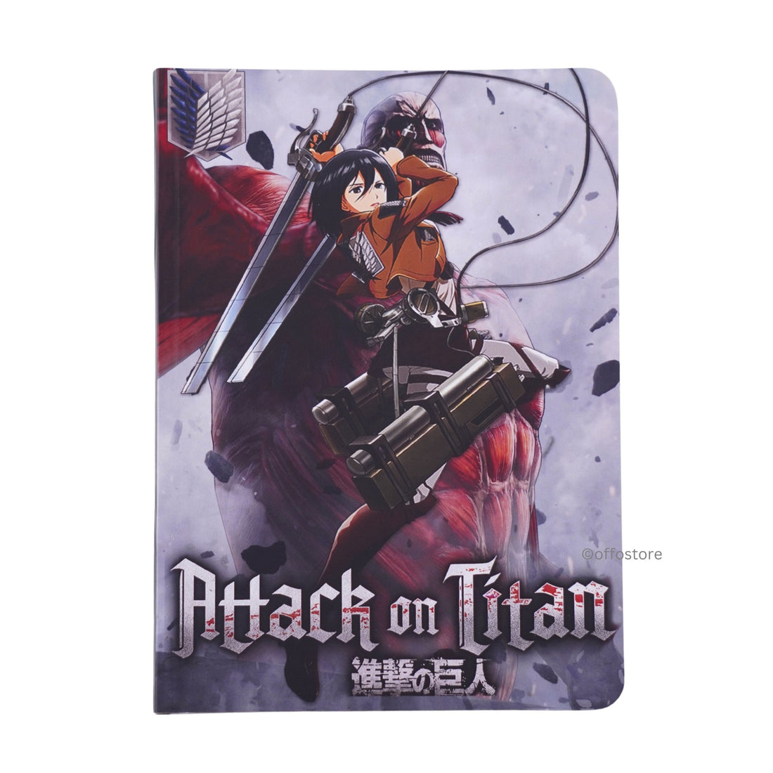 Anime: Attack On Titan Mikasa Velvet Finish A5 Notebook