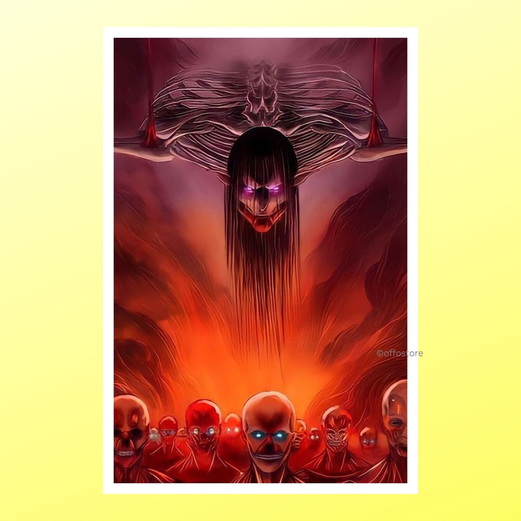 Attack On Titan Anime Rumbling Wall Poster
