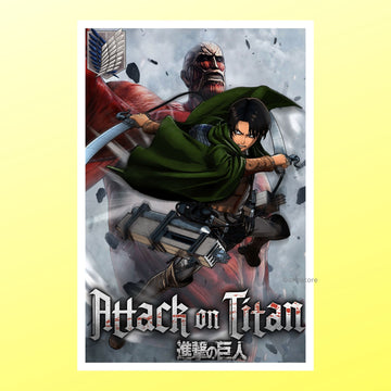 Attack On Titan Anime Levi Ackerman Wall Poster
