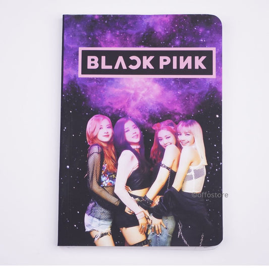 Black Pink Velvet Finish A5 Notebook