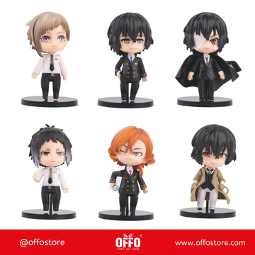Bungo Stray Dogs Set Of 6 Action Figures