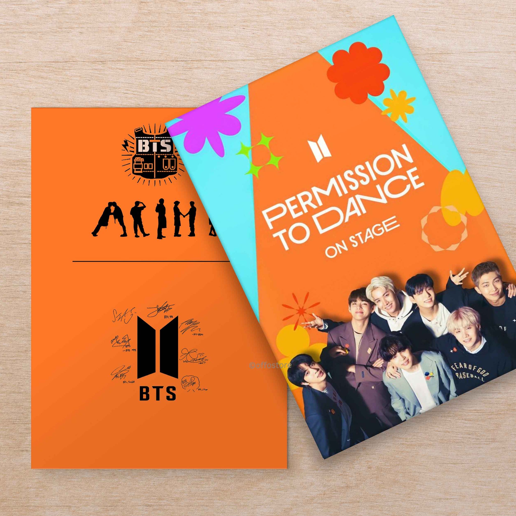 BTS Permission To Dance On Stage Velvet Finish A5 Notebook