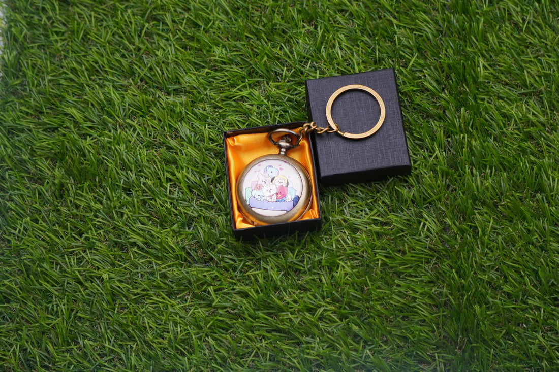 BTS BT21 Pocket Watch Keychain - 2