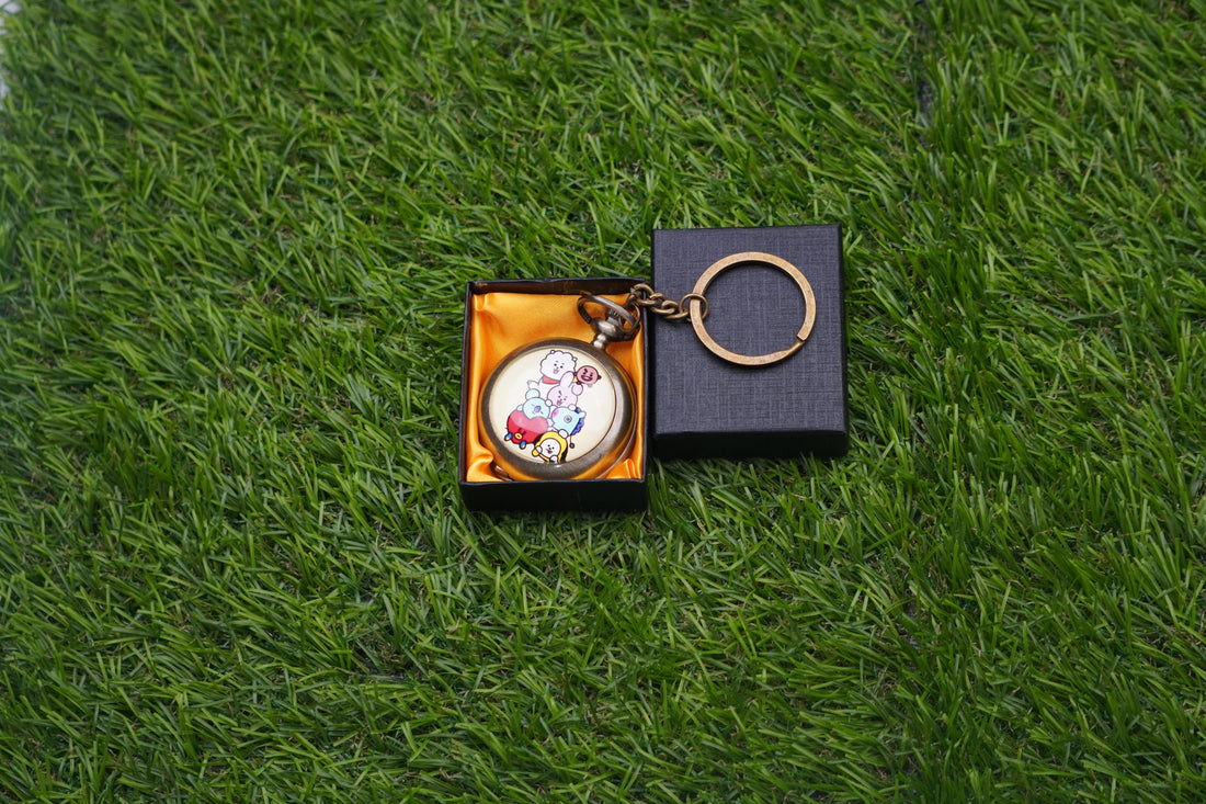 BTS BT21 Pocket Watch Keychain - 3