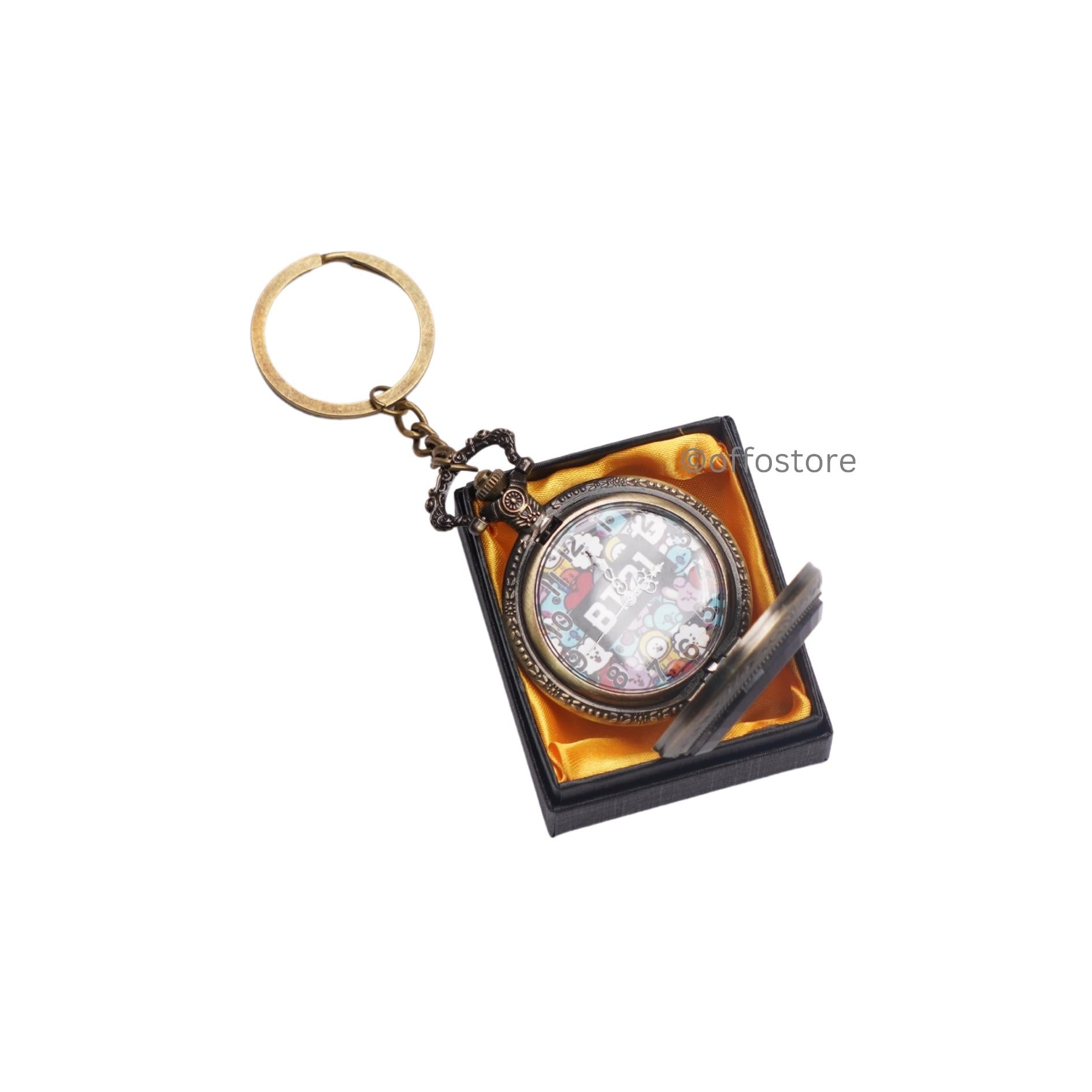 BTS BT21 Pocket watch Keychain--9