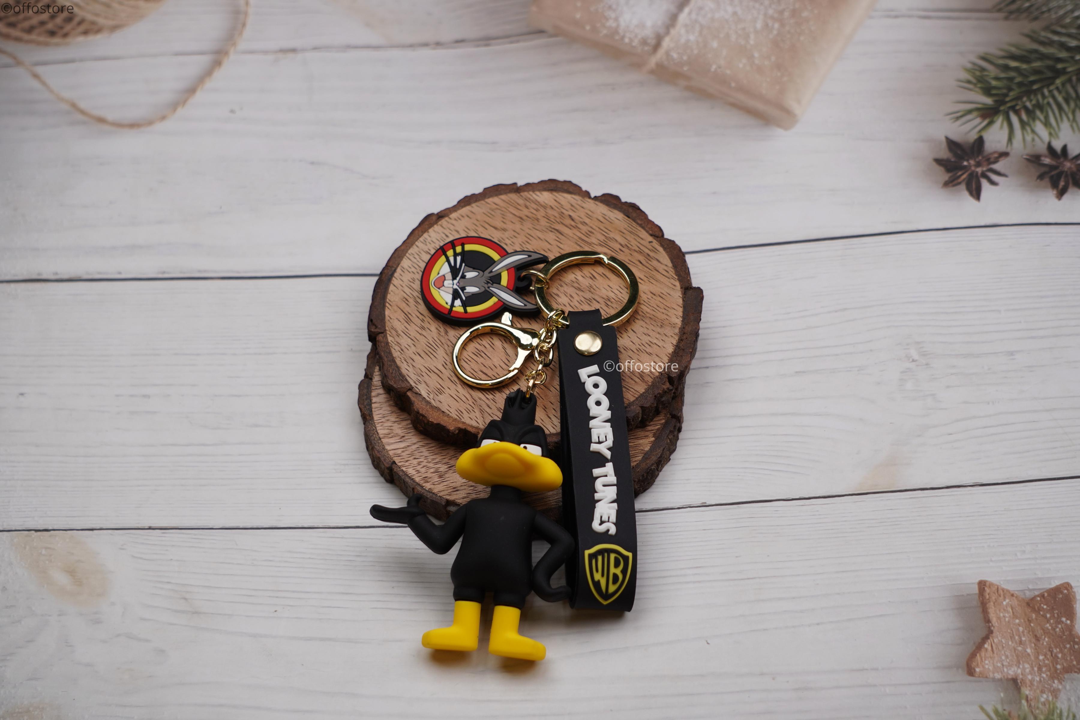 Looney Tunes Daffy Duck Rubber Keychain