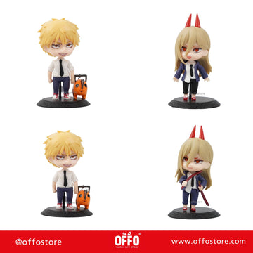 Chainsaw Man Anime Tiny Action Figures Set of 4